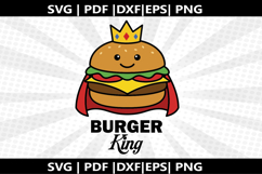 Burger king -Queen cricut Silhouette,kids Shirt ,Cut Product Image 2