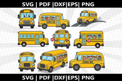 School bus cricut Silhouette,kids Shirt Product Image 1