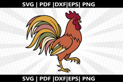 Rooster Strut cricut Silhouette,kids Shirt Product Image 2