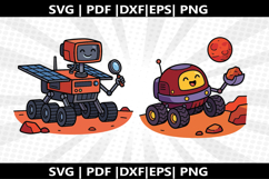 Mars rover cricut Silhouette,kids Shirt ,Cut Product Image 1