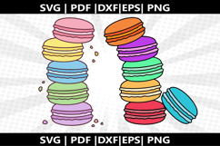 Macaron Tower cricut Silhouette,kids Shirt ,Cut Product Image 1