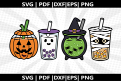 Boba Helloween tea cricut Silhouette,kids Shirt ,Cut Product Image 1