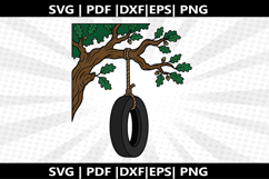 Tree Swing cricut Silhouette,kids Shirt Product Image 1