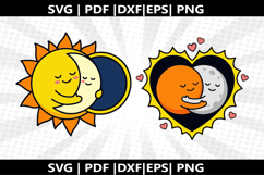 Eclipse Love cricut Silhouette,kids Shirt ,Cut Product Image 1