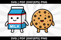 Milk &amp; cookie cricut Silhouette,kids Shirt Product Image 2