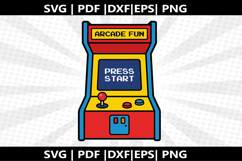 Arcade Cabinet cricut Silhouette,kids Shirt ,Cut Product Image 1