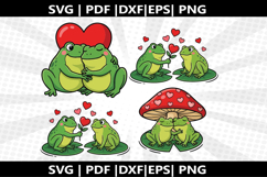 Frog Couple cricut Silhouette,kids Shirt Product Image 1