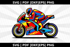 Racing bike cricut Silhouette,kids Shirt Product Image 2