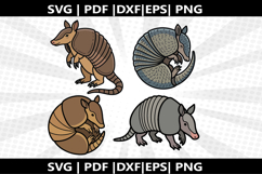 Armadillo cricut Silhouette,kids Shirt Product Image 1