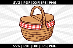 Picnic Basket cricut Silhouette,kids Shirt Product Image 2