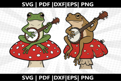 Frog on Toadstool Secret cricut Silhouette,kids Shirt ,Cut Product Image 1