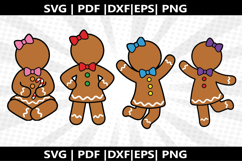 gingerbread girl cricut Silhouette,kids Shirt Product Image 1