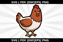 Hen cricut Silhouette,kids Shirt Product Image 2