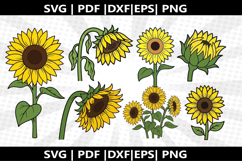 Sunflower cricut Silhouette,kids Shirt Product Image 1