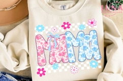 Mama Floral Checkered PNG, Retro Mama PNG, Mother's Day PNG Product Image 2