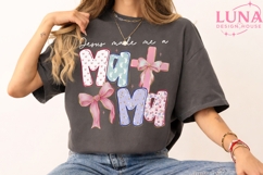 Jesus Made Me a Mama PNG, Christian Mom PNG, Coquette Bow PN Product Image 2