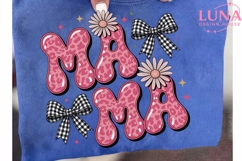 Pink Leopard Mama PNG, Coquette Bow Mama Sublimation, Mom PN Product Image 6