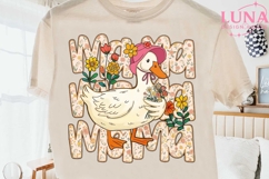 Mama Goose Floral PNG, Mother's Day Sublimation, Cute Duck M Product Image 2
