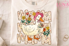 Mama Goose Floral PNG, Mother's Day Sublimation, Cute Duck M Product Image 3
