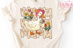 Mama Goose Floral PNG, Mother's Day Sublimation, Cute Duck M Product Image 4