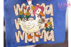 Mama Goose Floral PNG, Mother's Day Sublimation, Cute Duck M Product Image 6
