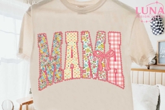 Mama Floral Patchwork PNG, Coquette Mom Sublimation PNG Product Image 2