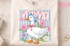 Mama Goose Floral PNG, Coquette Goose Sublimation, Mother Go Product Image 3