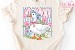 Mama Goose Floral PNG, Coquette Goose Sublimation, Mother Go Product Image 4