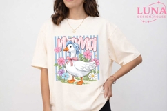 Mama Goose Floral PNG, Coquette Goose Sublimation, Mother Go Product Image 5