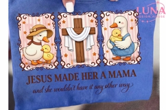 Jesus Made Her A Mama Duck PNG, Christian Mom Clipart PNG Product Image 6