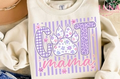 Cat Mama Floral Paw Print PNG, Cat Mom Sublimation, Pet Love Product Image 2