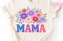 Floral Mama PNG, Wildflower Mom PNG, Mother's Day Sublimatio Product Image 4