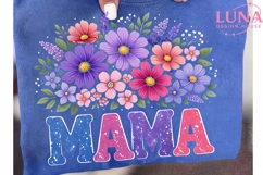 Floral Mama PNG, Wildflower Mom PNG, Mother's Day Sublimatio Product Image 6