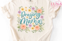 Praying Mama PNG, Floral Mom Sublimation, Christian Mother P Product Image 4