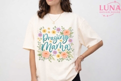 Praying Mama PNG, Floral Mom Sublimation, Christian Mother P Product Image 5