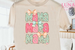 Mama Leopard Bow Coquette PNG, Trendy Mama Sublimation PNG Product Image 2