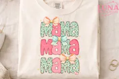 Mama Leopard Bow Coquette PNG, Trendy Mama Sublimation PNG Product Image 3