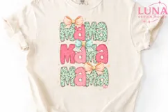 Mama Leopard Bow Coquette PNG, Trendy Mama Sublimation PNG Product Image 4
