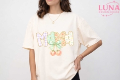 Mama Peach Bow PNG, Coquette Mama Sublimation, Mother's Day Product Image 5