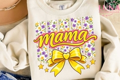 Mama Floral Bow PNG, Coquette Mama PNG, Mothers Day Sublimation Product Image 3