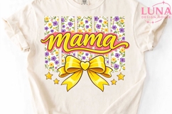 Mama Floral Bow PNG, Coquette Mama PNG, Mothers Day Sublimation Product Image 5