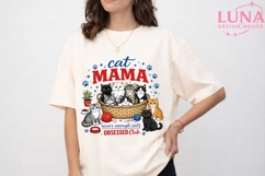 Cat Mama Obsessed Club PNG, Never Enough Cats Sublimation Product Image 5