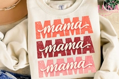 Mama Stacked Retro PNG, Mother's Day Sublimation, Mom Life P Product Image 3