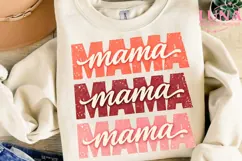 Mama Stacked Retro PNG, Mother's Day Sublimation, Mom Life P Product Image 3