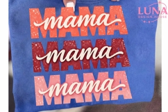 Mama Stacked Retro PNG, Mother's Day Sublimation, Mom Life P Product Image 6