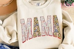 Mama Floral Leopard PNG, Mama Sublimation, Mother's Day PNG Product Image 3