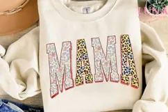 Mama Floral Leopard PNG, Mama Sublimation, Mother's Day PNG Product Image 3