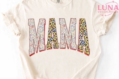 Mama Floral Leopard PNG, Mama Sublimation, Mother's Day PNG Product Image 5