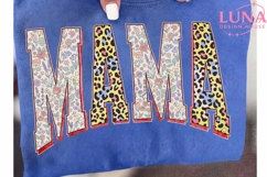 Mama Floral Leopard PNG, Mama Sublimation, Mother's Day PNG Product Image 6