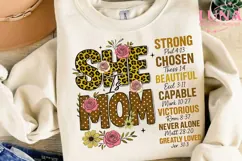 She Is Mom Bible Verse PNG, Christian Mom Sublimation Design Product Image 3